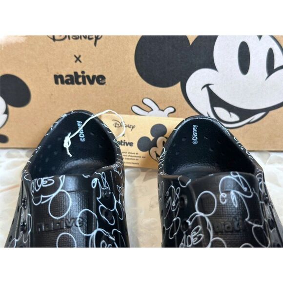 Native Kids X Disney Jefferson Print Slip-on Water Shoes Mickey Doodle Size J 1 - Picture 8 of 14
